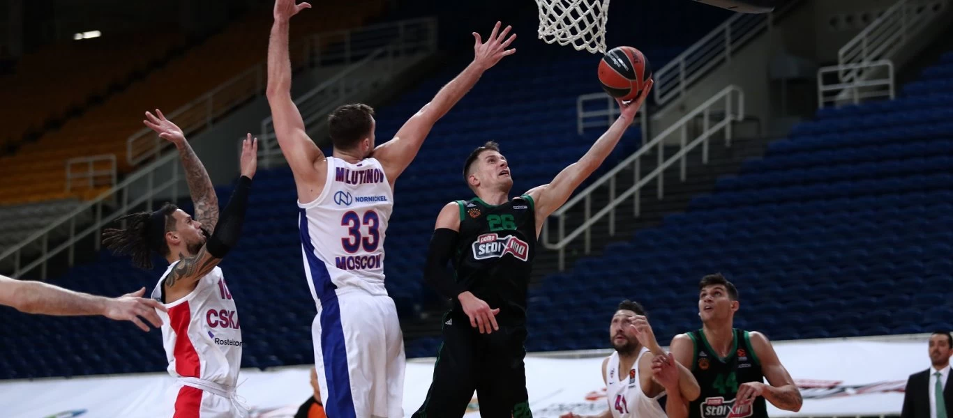 Euroleague: Ο Παναθηναϊκός πάλεψε αλλά δεν τα κατάφερε - Έχασε (83-89) από την ΤΣΣΚΑ Μόσχας